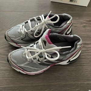 adidas Women's Athletic Running Shoes Gray White Pink